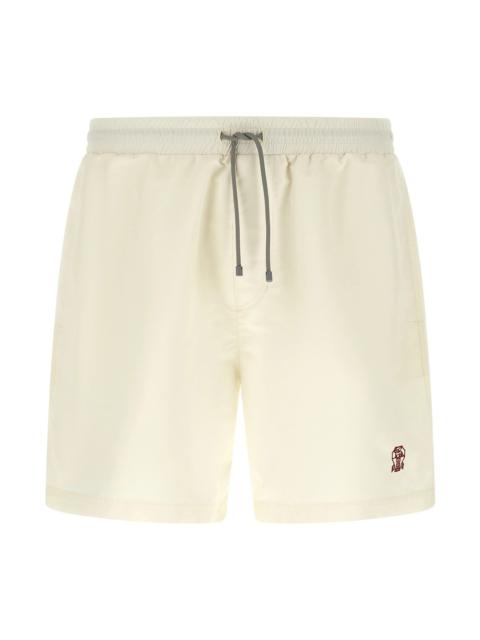 Logo embroidery swimsuit