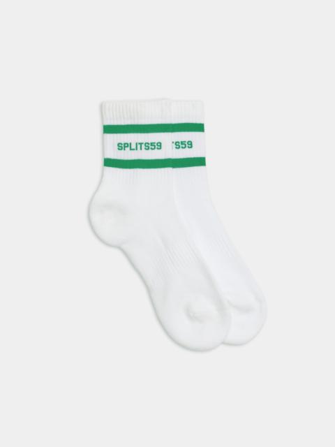 Logo Stripe Quarter Socks