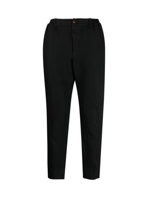 CHEVRON-PATTERN TAPERED TROUSERS