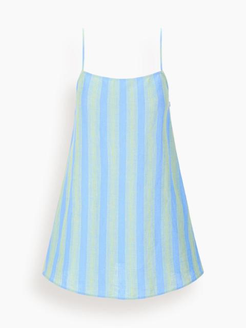Laura Linen Mini Dress in Seaport Stripe