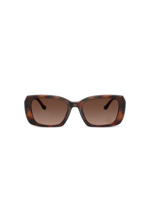 logo-plaque square sunglasses