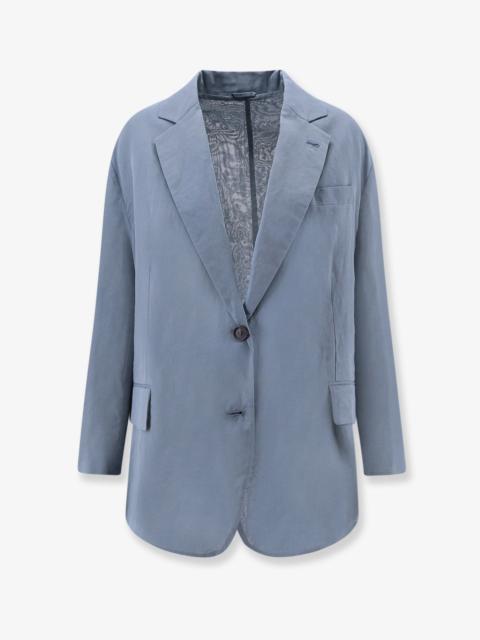 Deconstructed Cotton Blazer