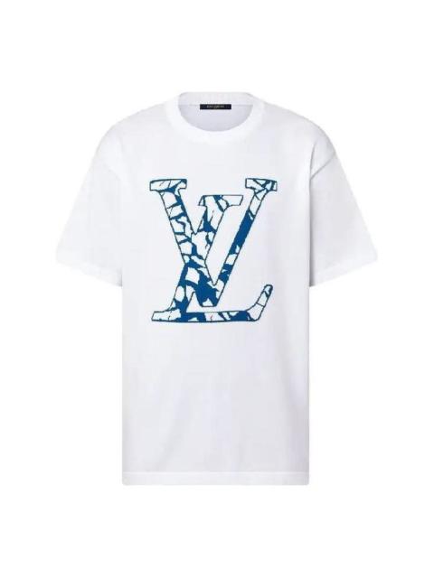 LOUIS VUITTON Cotton Crewneck T-shirt 'White' 1AFANA