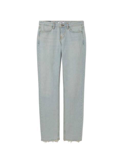 The Snatch Back frayed-hem straight-leg jeans