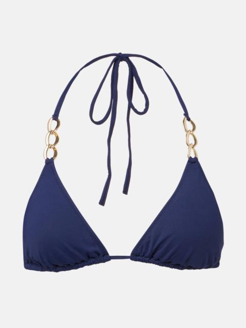 Gorda embellished bikini top