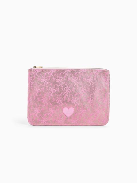 STATE x LoveShackFancy Metallic Bow Pouch