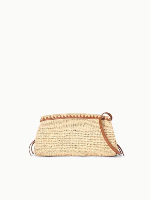 STAUD MAUDE CONVERTIBLE CLUTCH NATURAL TAN