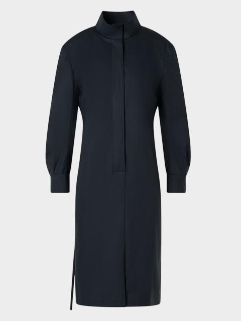 Stretch Cotton Knee-Length Dress