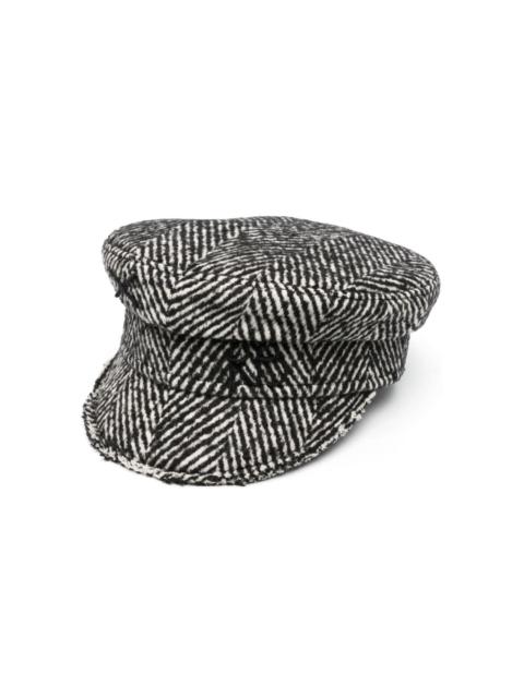 herringbone baker boy cap