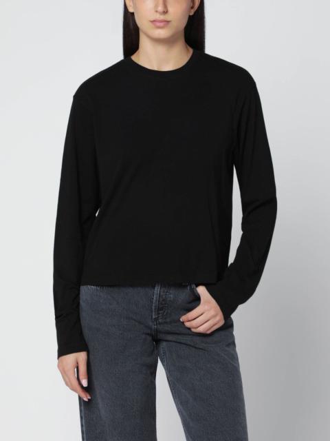 Black organic cotton top