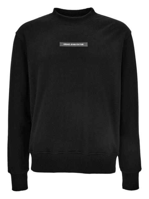 embroidered-logo sweatshirt