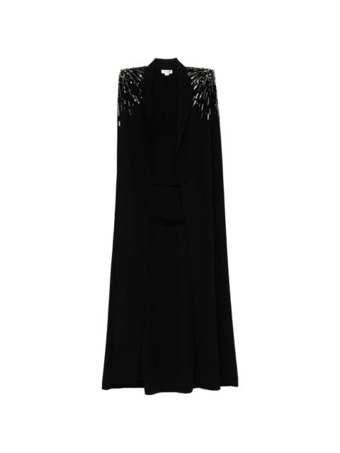 crystal-embellished cape