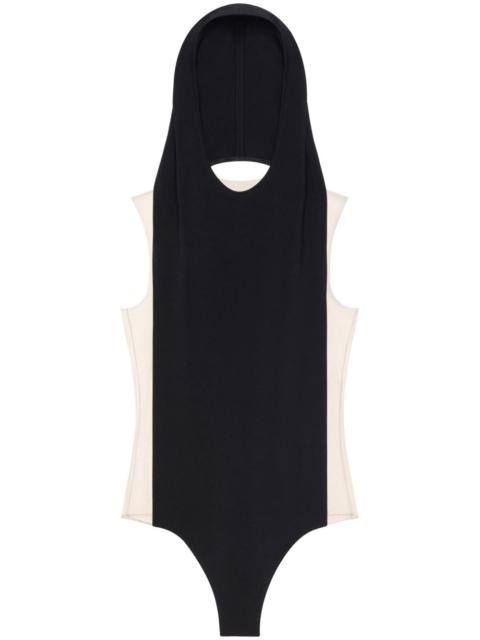 illusion hooded bodysuit
