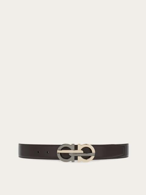 Reversible and adjustable Gancini belt