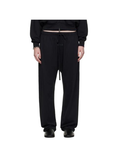Black Relaxed Lounge Pants