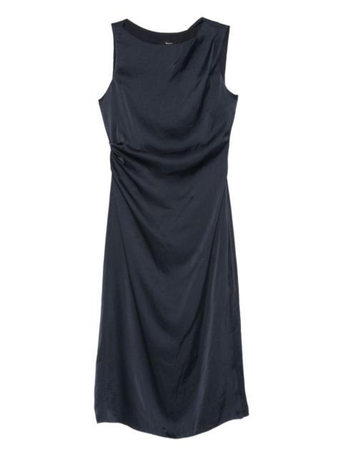 draped cowl-neck dress