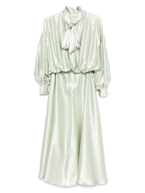 pussy-bow maxi dress