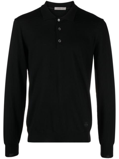 virgin wool polo sweater