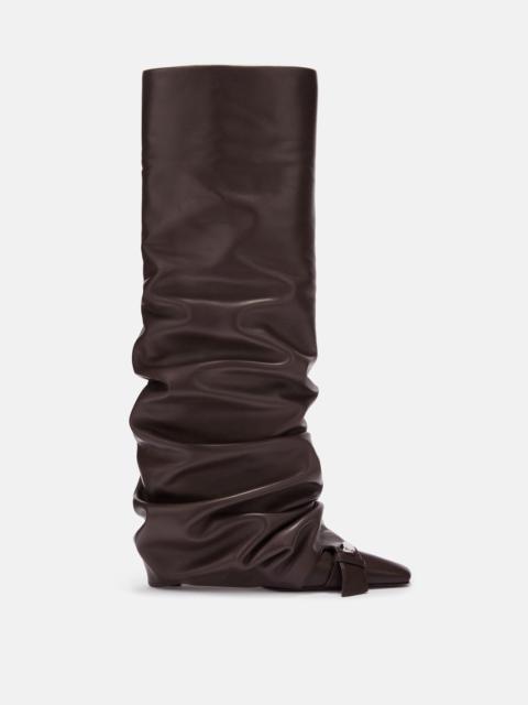 ''JUNO'' CHOCOLATE KNEE-HIGH BOOT