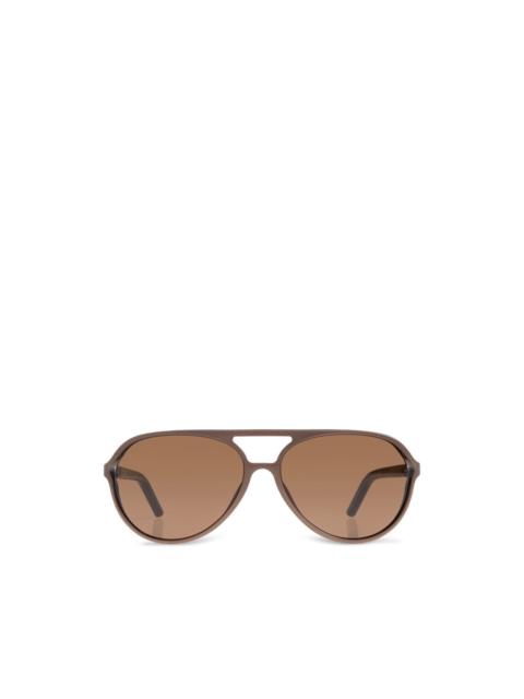 pilot-frame sunglasses