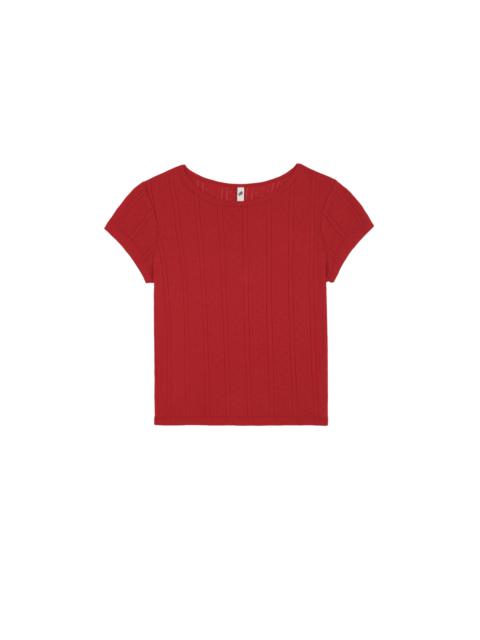 The Baby Tee Cherry Red