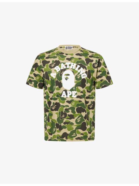 Camo-Print College Cotton T-Shirt