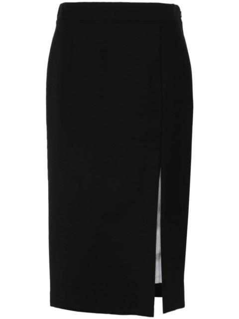 side-slit pencil skirt