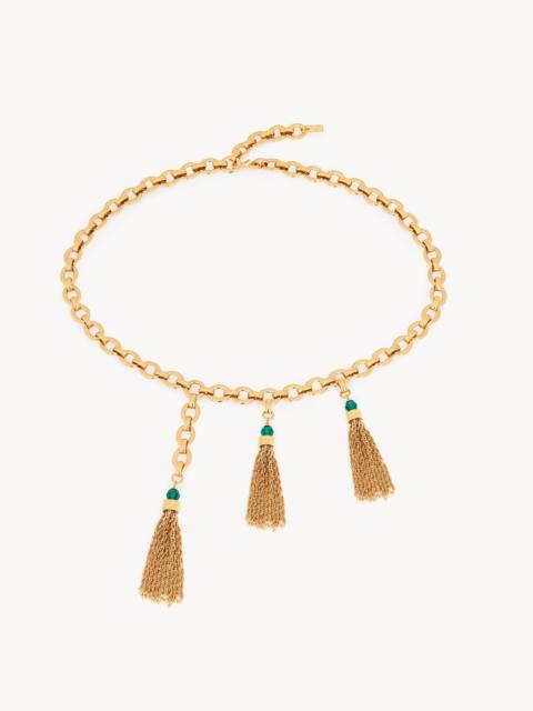 THE CHLOÉ POMPOMS BELT