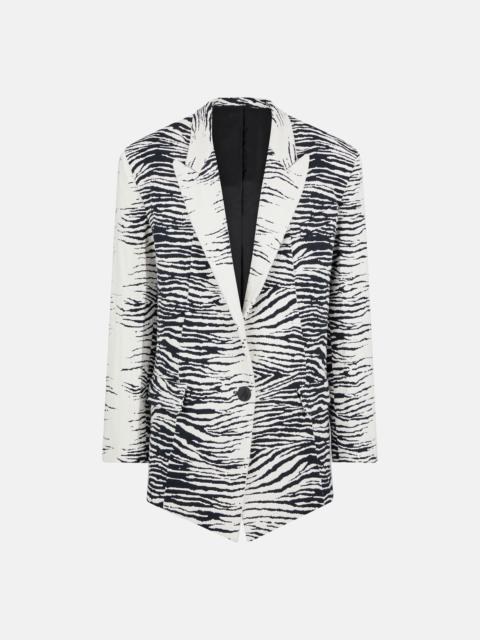 ''GLEN'' WHITE AND BLACK BLAZER