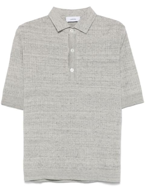 mélange polo shirt