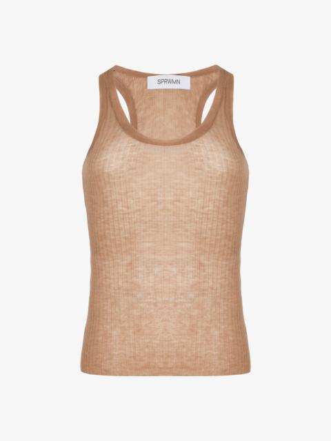 TISSUE SCOOP NECK TANK