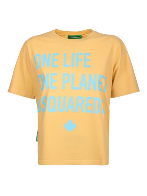 maple-leaf graphic T-shirt