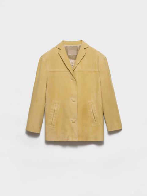 Suede caban jacket