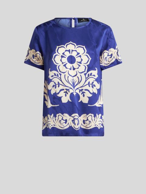 TOP WITH STENCIL FLORAL PRINT