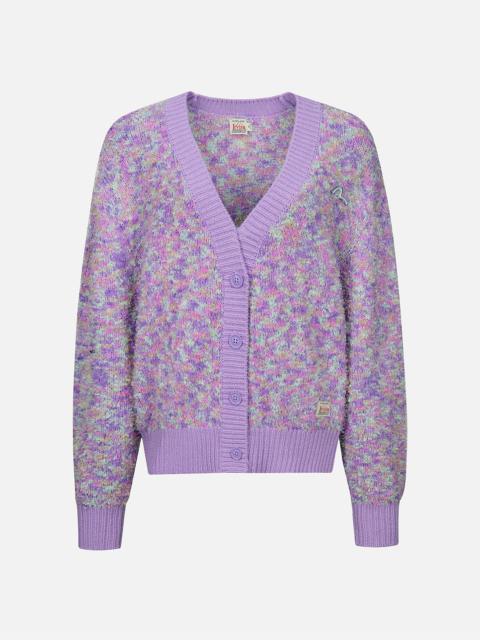SEAGULL EMBROIDERY MULTI-COLOR CROPPED CARDIGAN