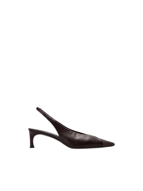 cap-toe slingback pumps