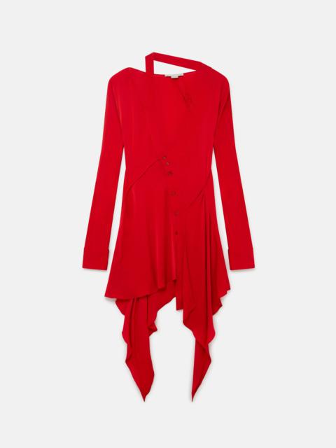 Asymmetric Seam Cut-Out Dress