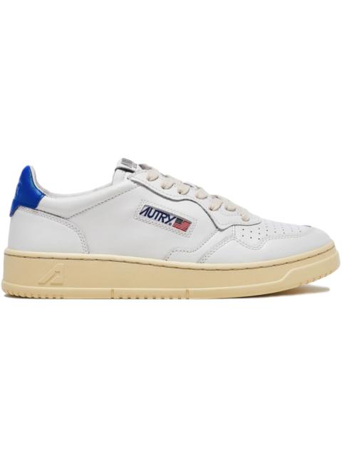 Autry Medalist Leather Low White Azure