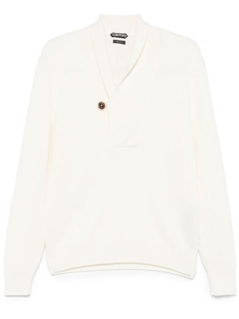 shawl collar sweater