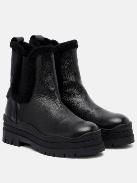 Arosa shearling-lined leather Chelsea boots