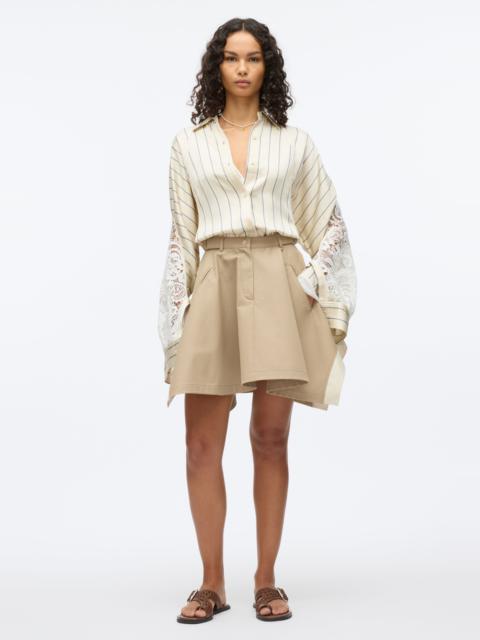 Flounce Hankerchief Mini Skirt