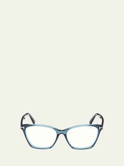 Blue Blocking Acetate Cat-Eye Glasses