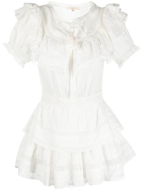Liv ruffled-trim dress