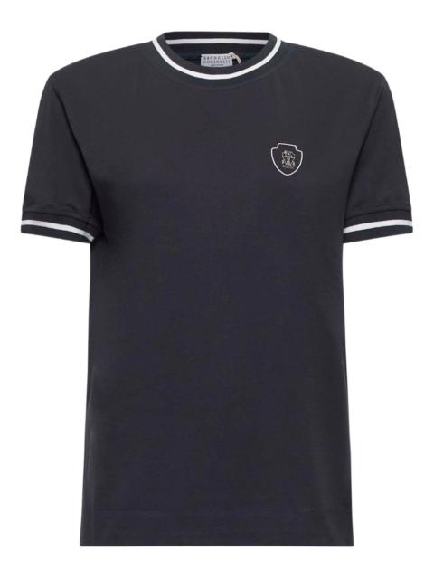 ribbed crew-neck T-shirt