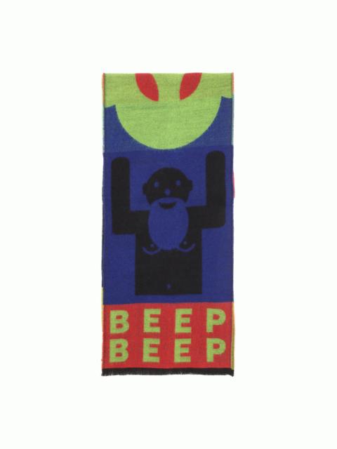 BEEP BEEP SCARF SINGLE - FLAME SCARLET