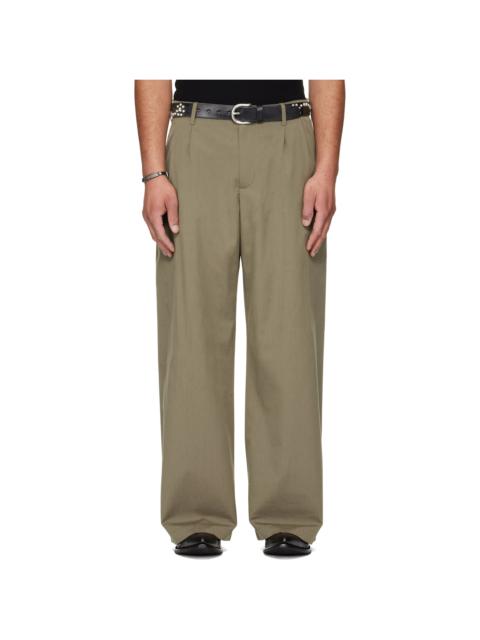 Khaki Bridge Chino Trousers