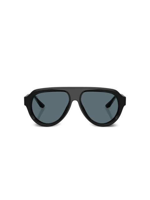 pilot-frame tinted sunglasses