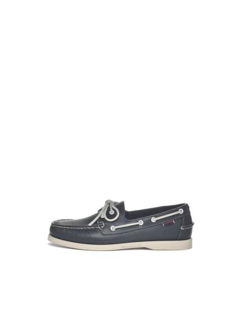 leather boat shoes