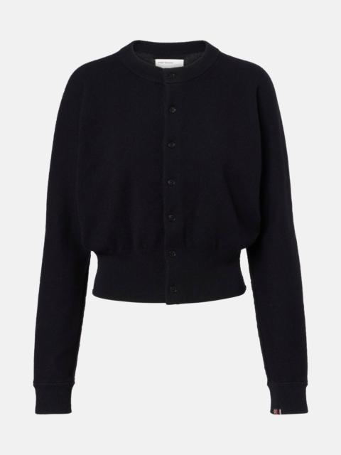 Blouson cashmere-blend cardigan