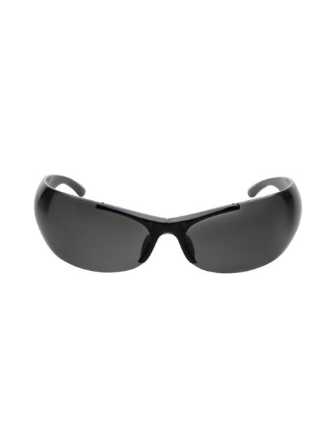 Afterhour Oval Sunglasses  in Black